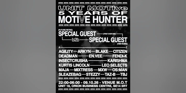 UNIT MOTive: 5 years of Motive Hunter