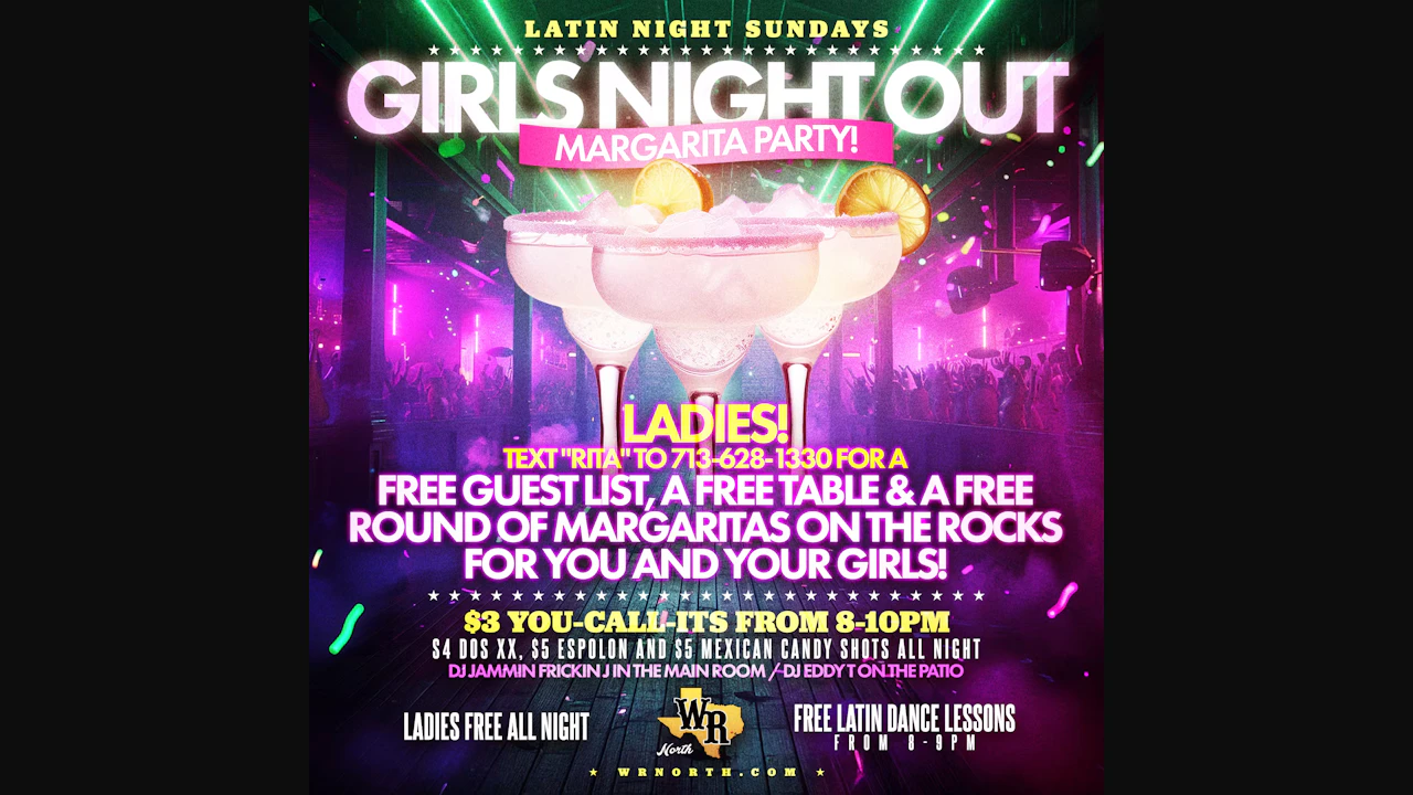 Sunday - Girls Night Out "Margarita" Party