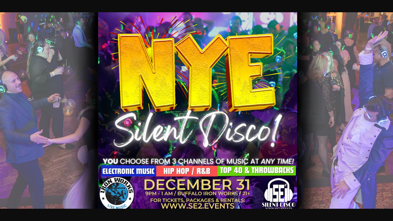 NEW YEARS EVE Silent Disco at Buffalo Iron Works! - 12/31/26 (NYE)