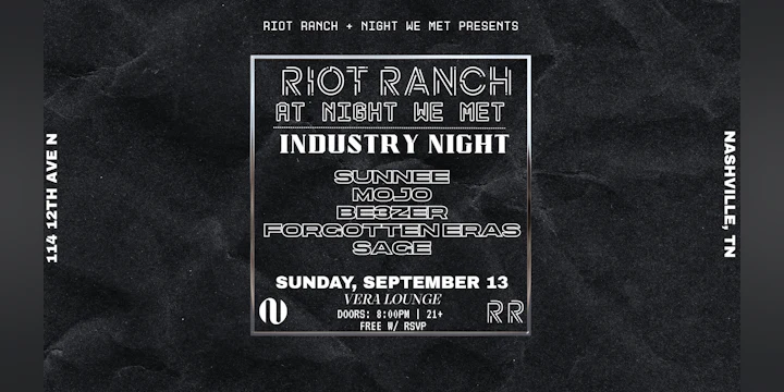 Riot Ranch: Industry Night