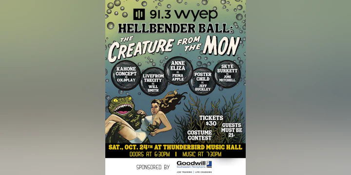 91.3 WYEP Hellbender Ball: The Creature From The Mon