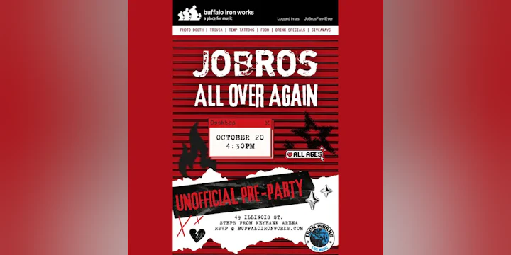 JoBros All Over Again: Pre-Show Party