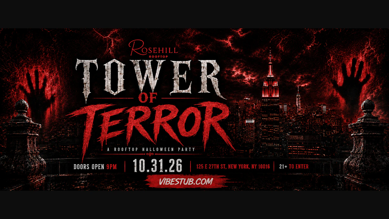 Tower Of Terror Annual Halloween Party @ Rosehill Rooftop NYC