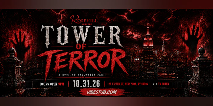 Tower Of Terror Annual Halloween Party @ Rosehill Rooftop NYC