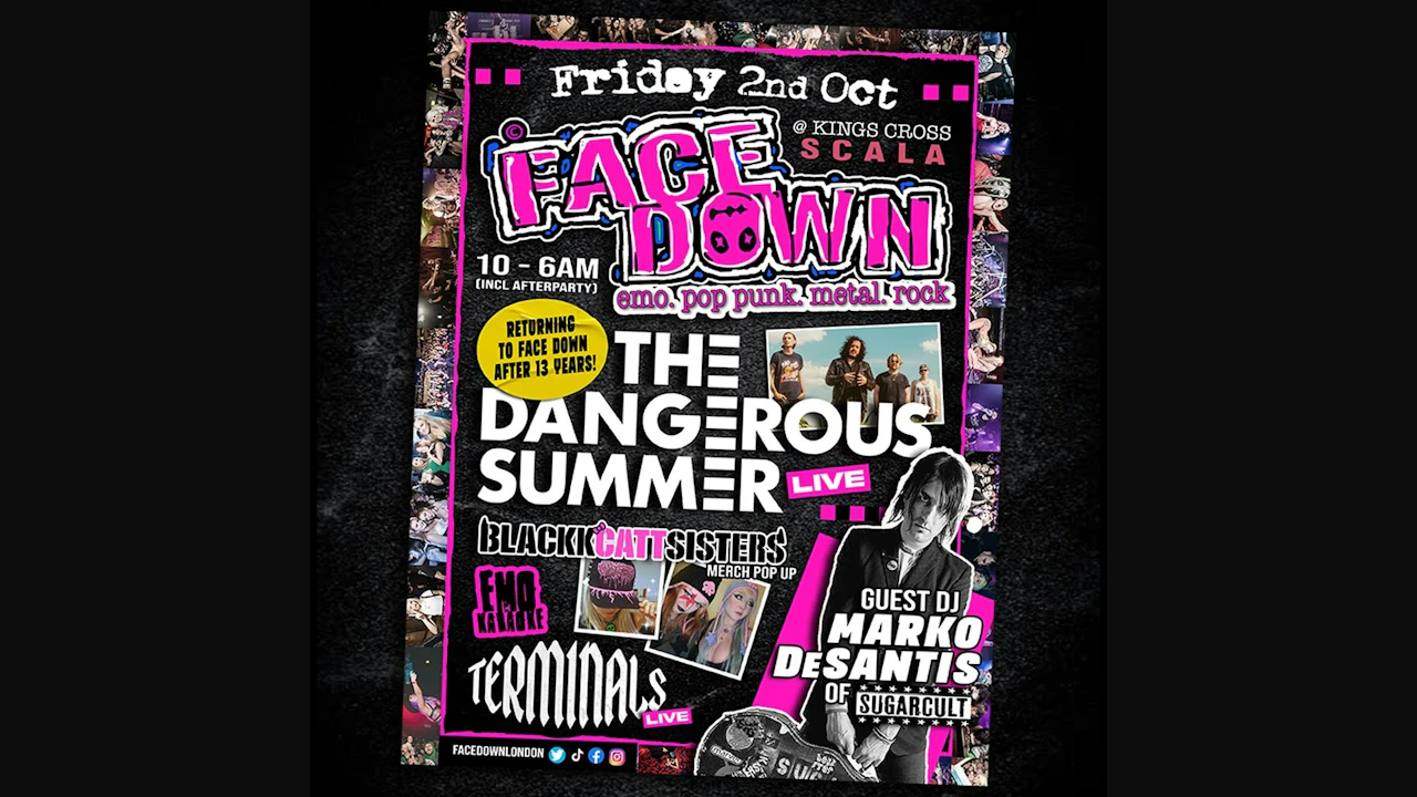 Face Down - Pop Punk, Metal, Emo Night London