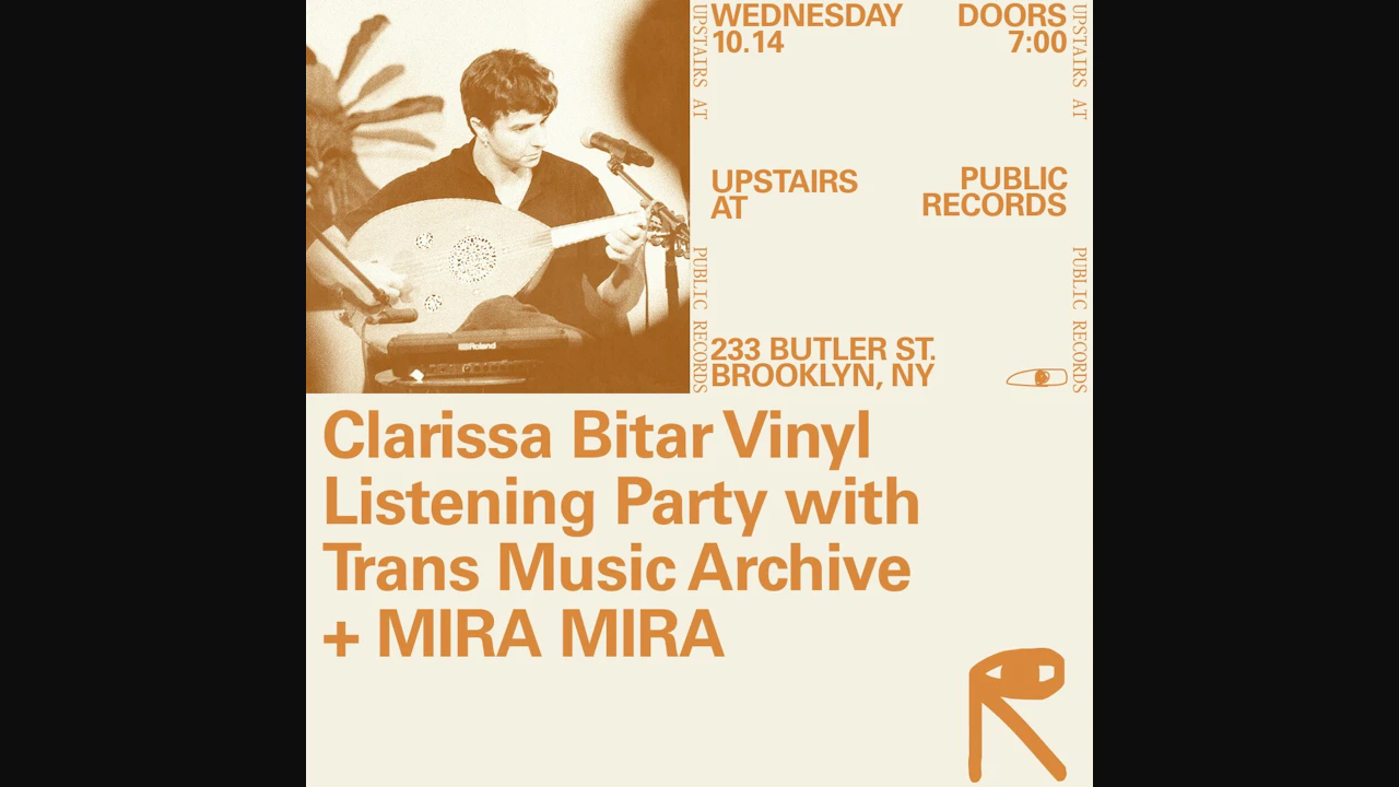 Clarissa Bitar Vinyl Listening Party with Trans Music Archive, MIRA MIRA