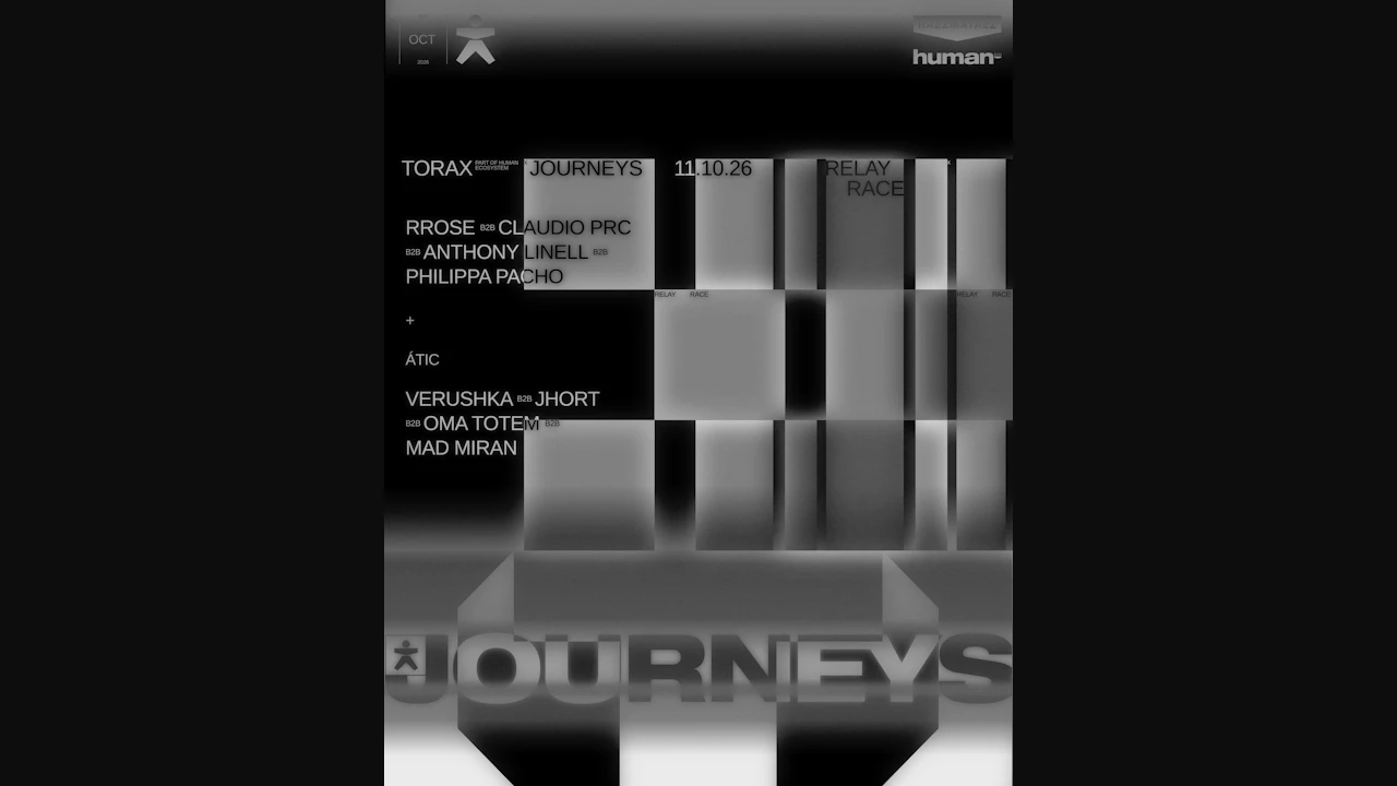 Torax x Journeys: Anthony Linell, Claudio PRC, Philippa Pacho, Rrose, mad miran, oma totem