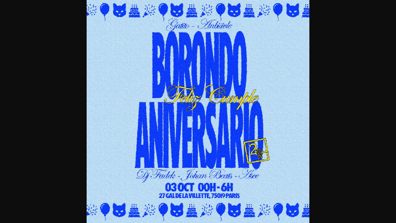 Borondo Aniversario Feliz Cumple