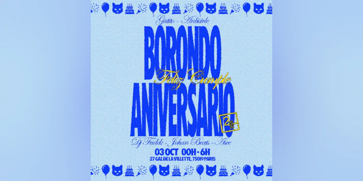 Borondo Aniversario Feliz Cumple