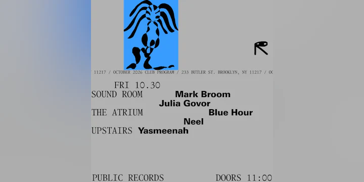 Mark Broom, Julia Govor / Blue Hour, Neel / Yasmeenah