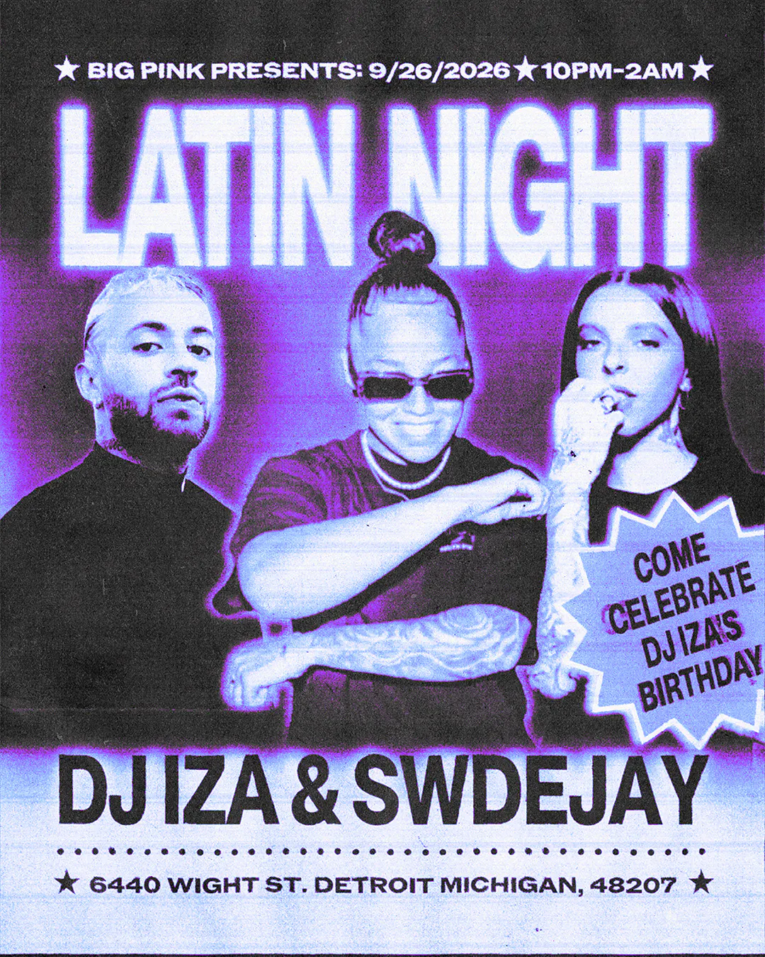 Latin Night: DJ Iza & Swdjey (Bad Bunny Vibes)