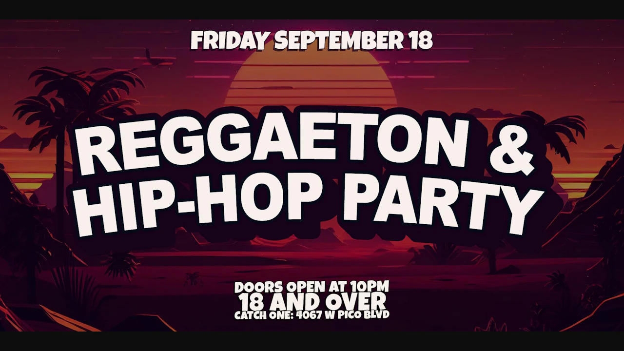 Reggaeton & Hip-hop Party @ Catch One LA 18+