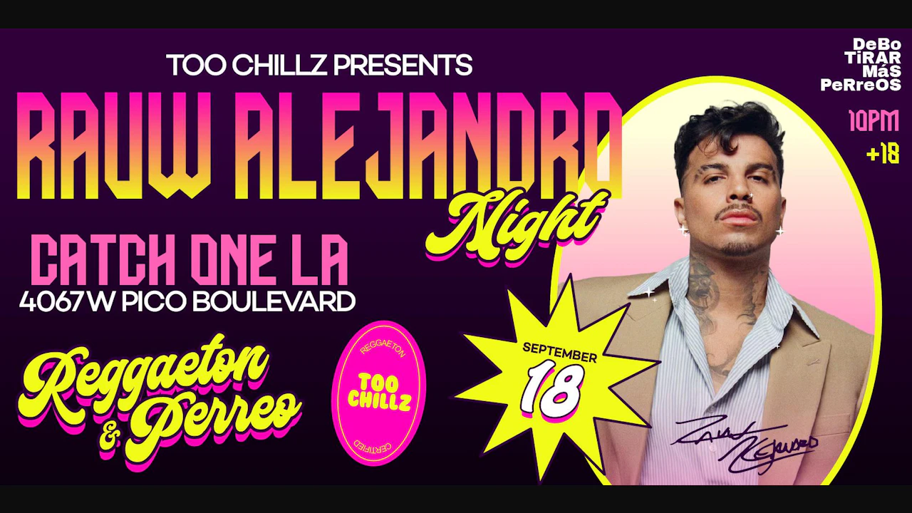 Rauw Alejandro Night @ Catch One Los Angeles