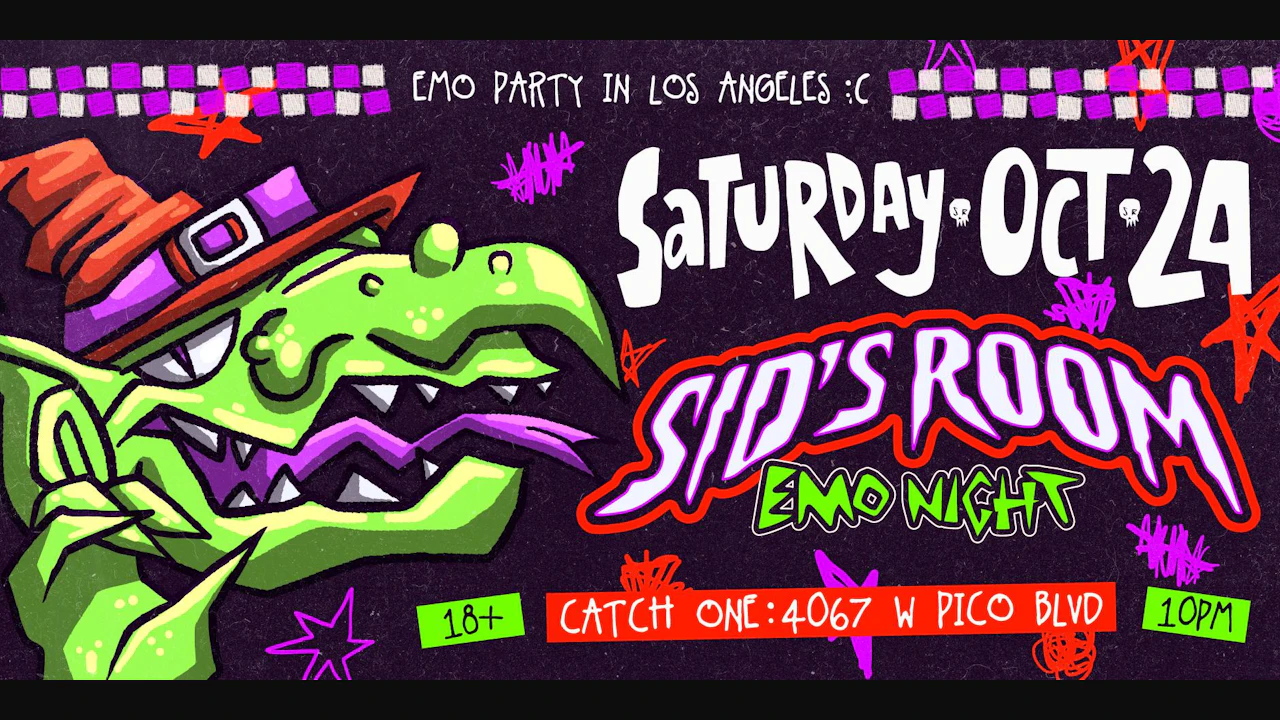 Sid's Room: Halloween Emo Night @ Catch One Los Angeles