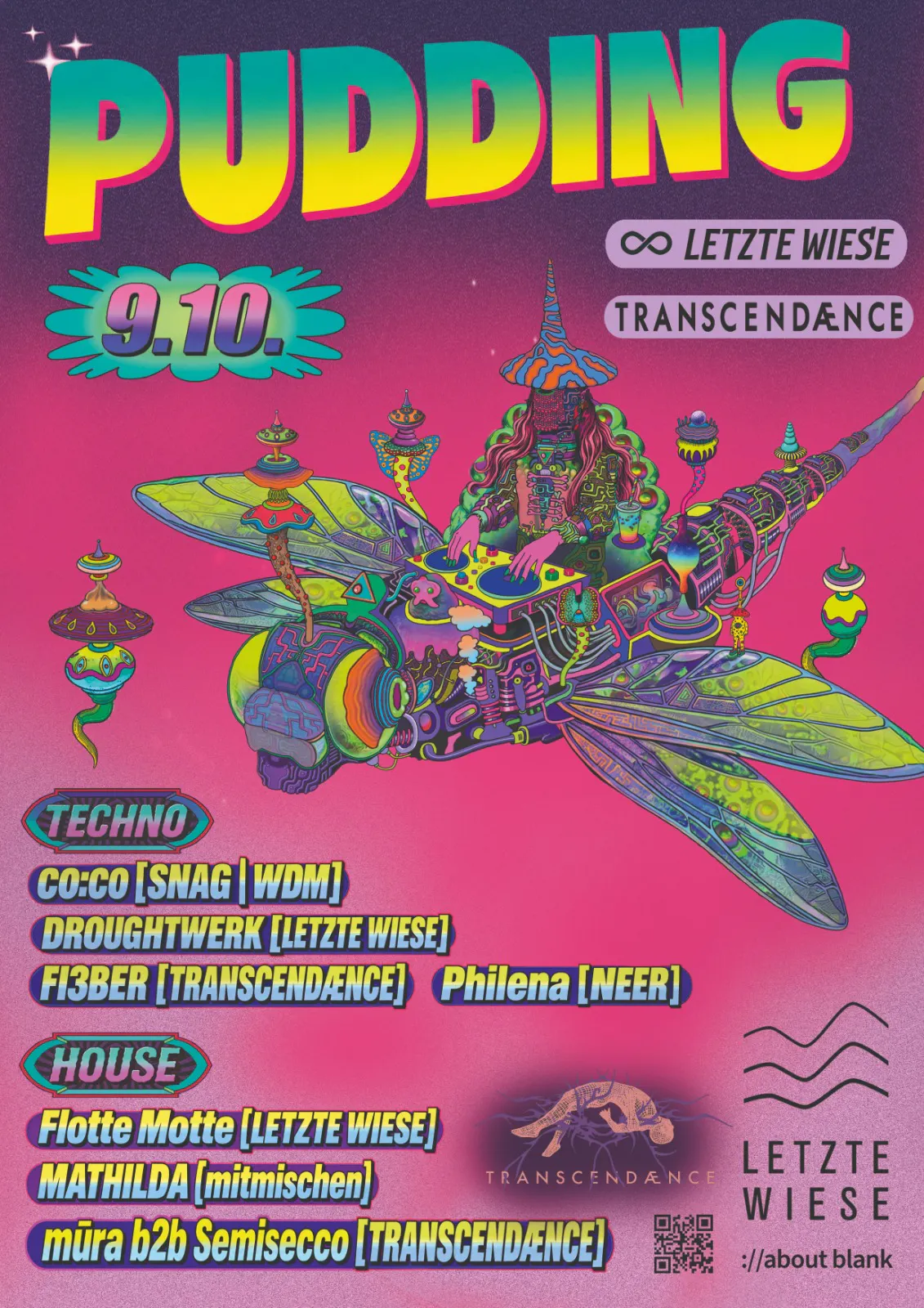 Pudding ∞ Letzte Wiese × Transcendænce