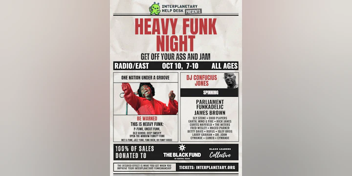 Interplanetary Help Desk presents: Heavy Funk Night