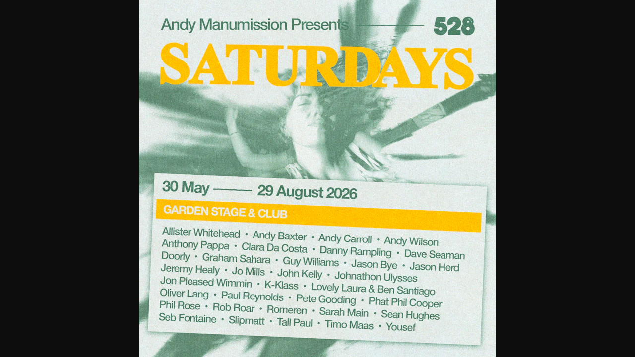 Andy Manumission Presents Saturdays