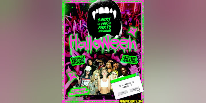 Sorry for Party Rocking Halloween: (2010-2015 Pop & Edm All Night Long!)