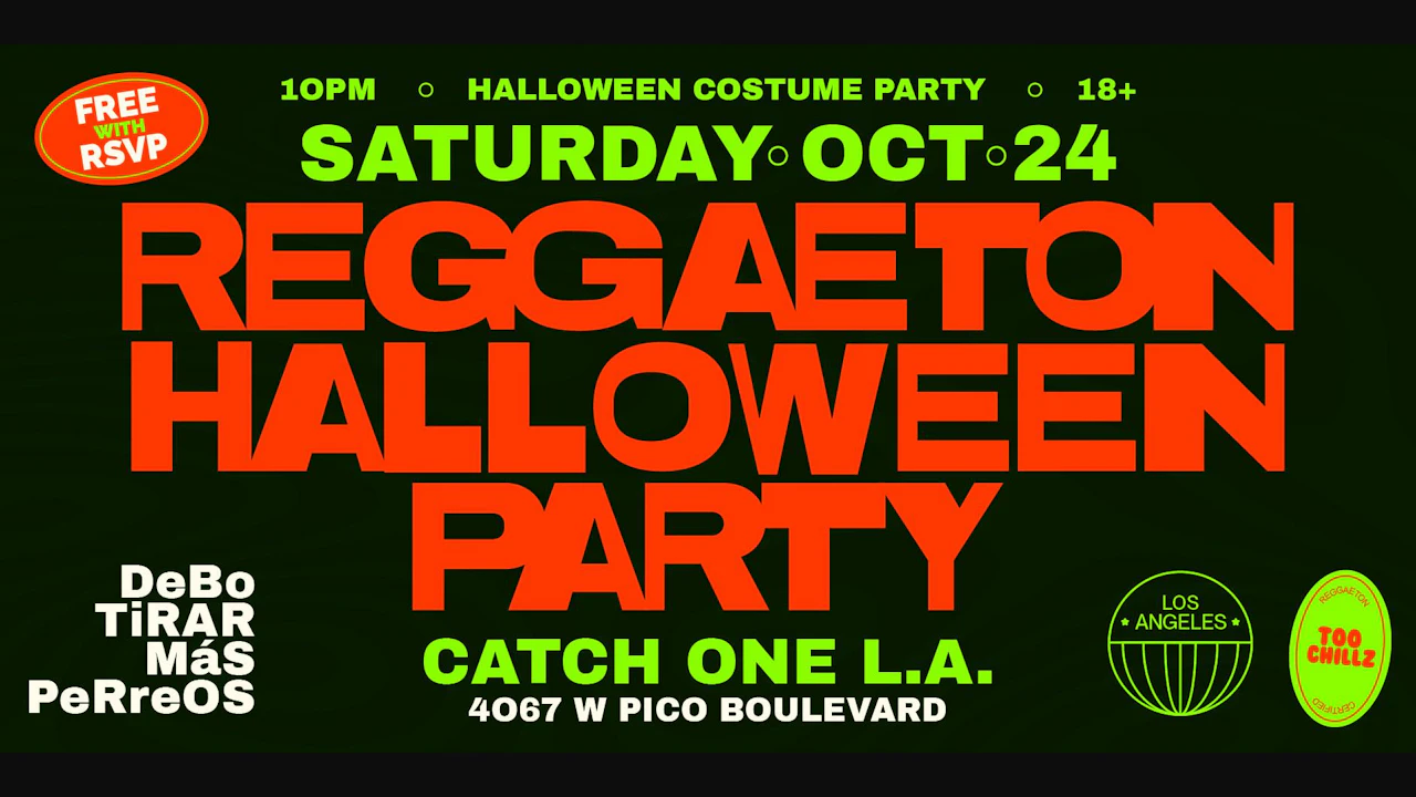 Reggaeton Halloween Party @ Catch One Los Angeles