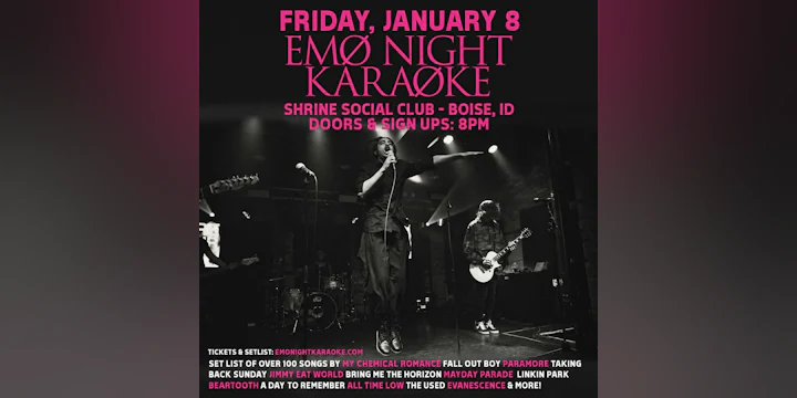 EMO NIGHT KARAOKE: Sing Onstage With A Live Band!