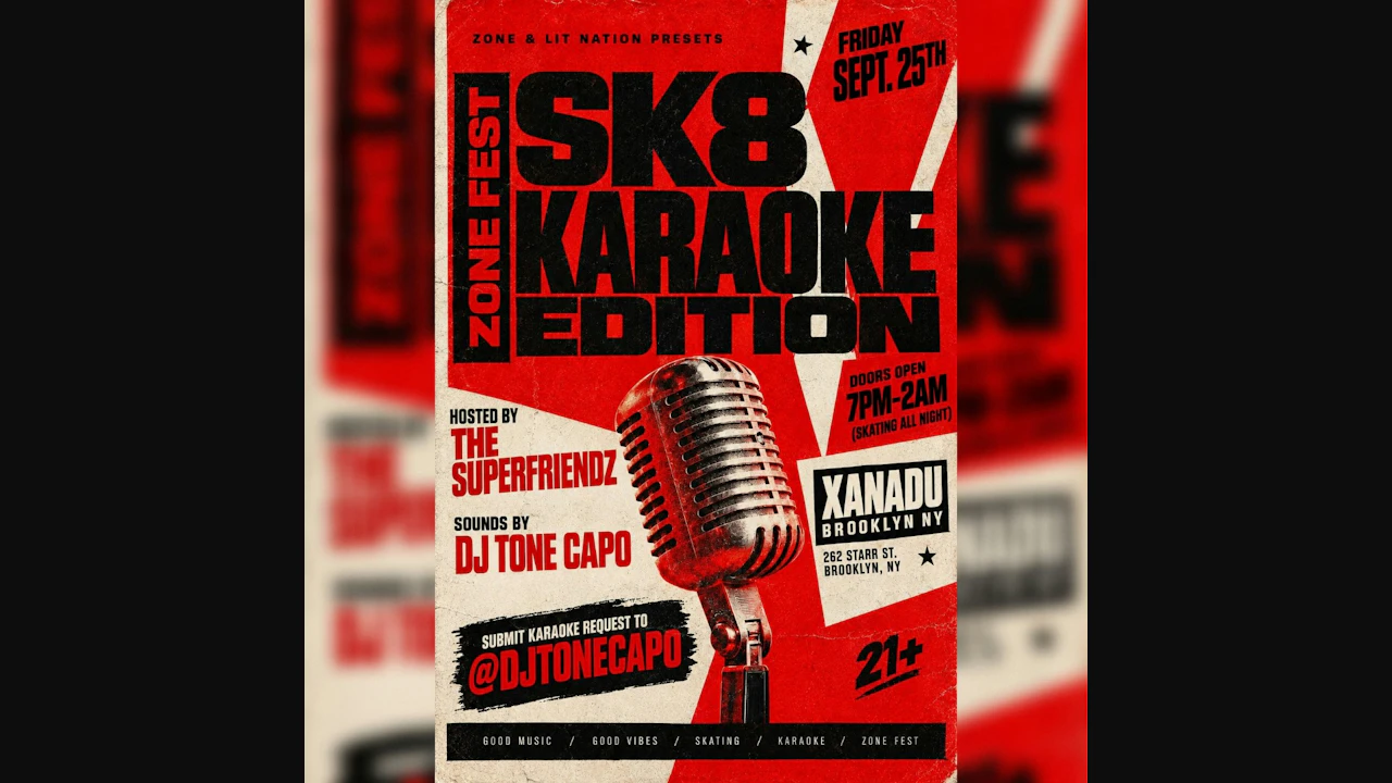 Zone Fest's Karaoke SK8 ft. DJ Tone Capo (skate + karaoke)