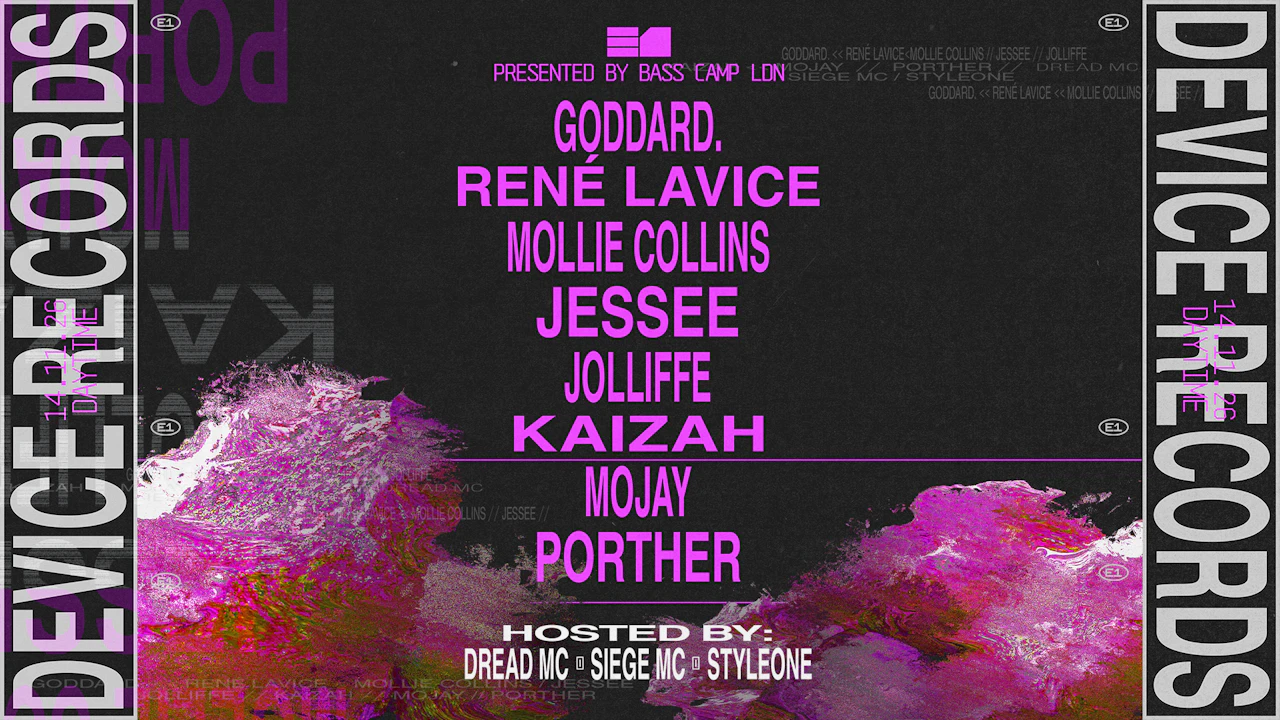 DeVice ft goddard. René LaVice, Mollie Collins, Jessee, Jolliffe, DREAD MC