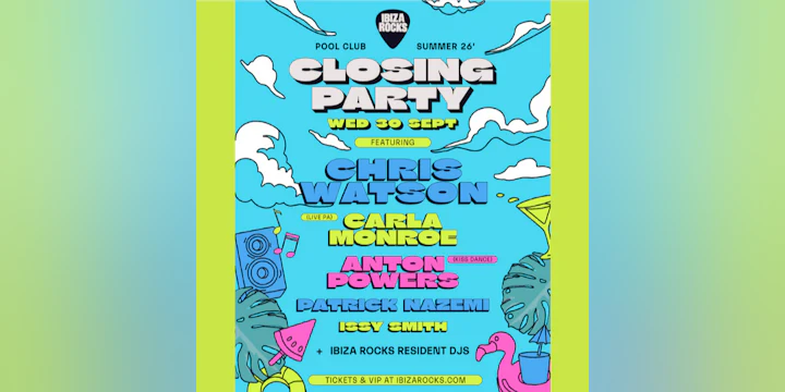Ibiza Rocks Pool Club Closing Party
