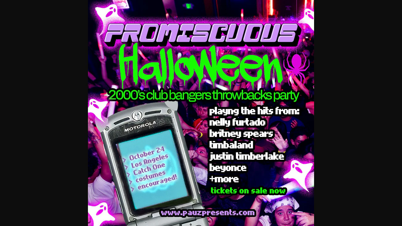Promiscuous Halloween: A Spooky 2000's Club Bangers Throwbacks Party