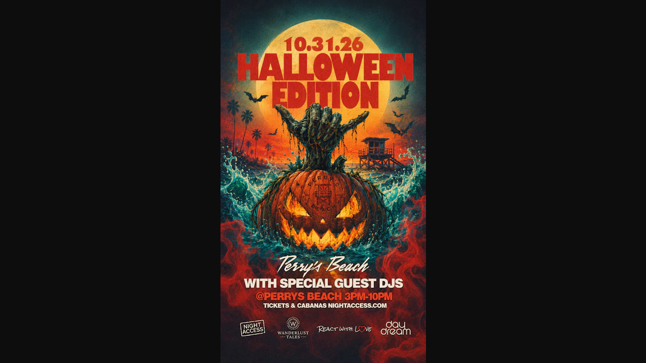 HALLOWEEN @ Perry’s Beach Club • Santa Monica Beach Sat, Oct 31st