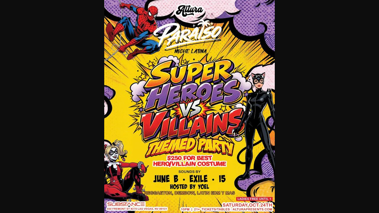 Altura Presents: Super Heroes Vs Villains
