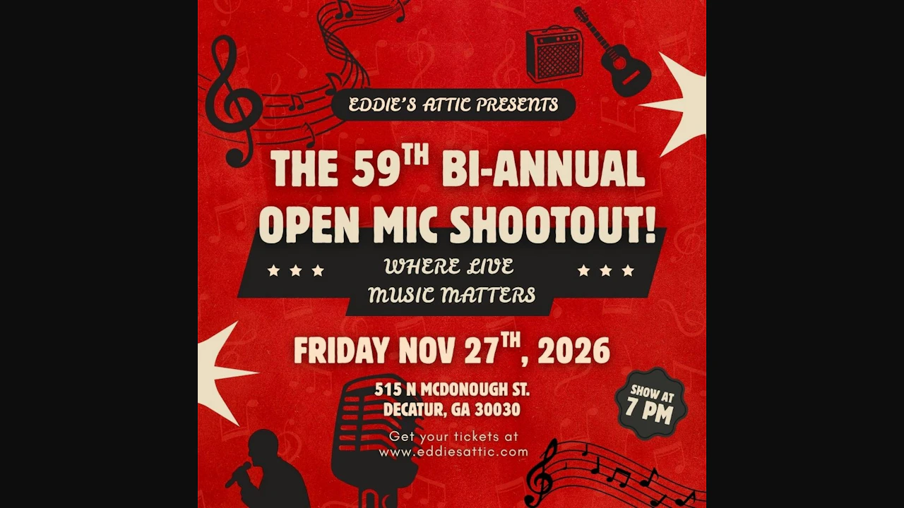 Eddie's Attic 59th Bi-Annual Open Mic Shootout
