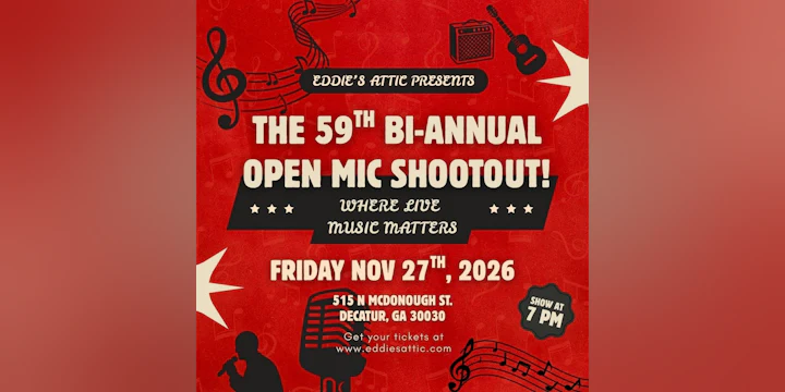 Eddie's Attic 59th Bi-Annual Open Mic Shootout