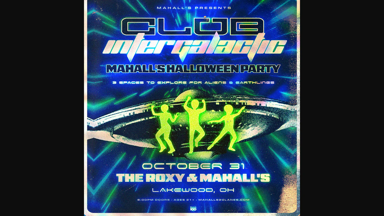 Mahall's Halloween party: Club Intergalactic