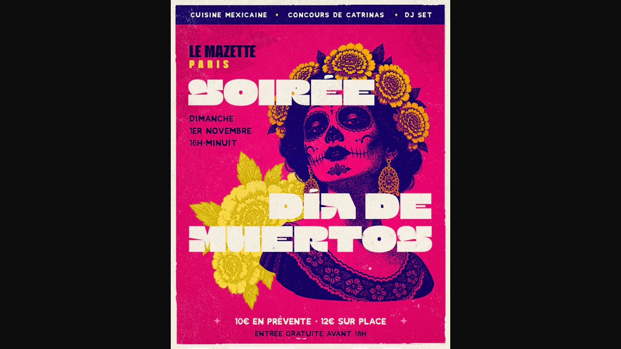 DIA DE MUERTOS : cuisine mexicaine, catrinas & fête !