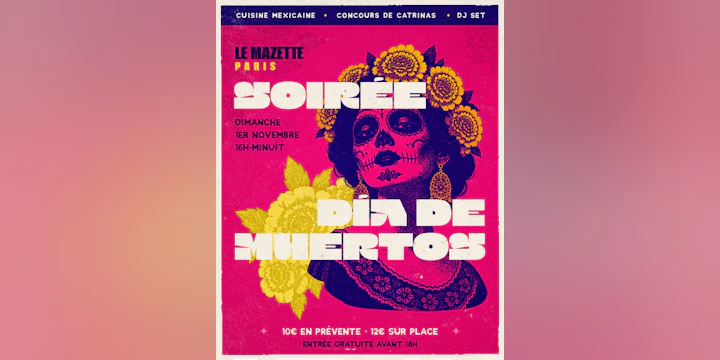 DIA DE MUERTOS : cuisine mexicaine, catrinas & fête !