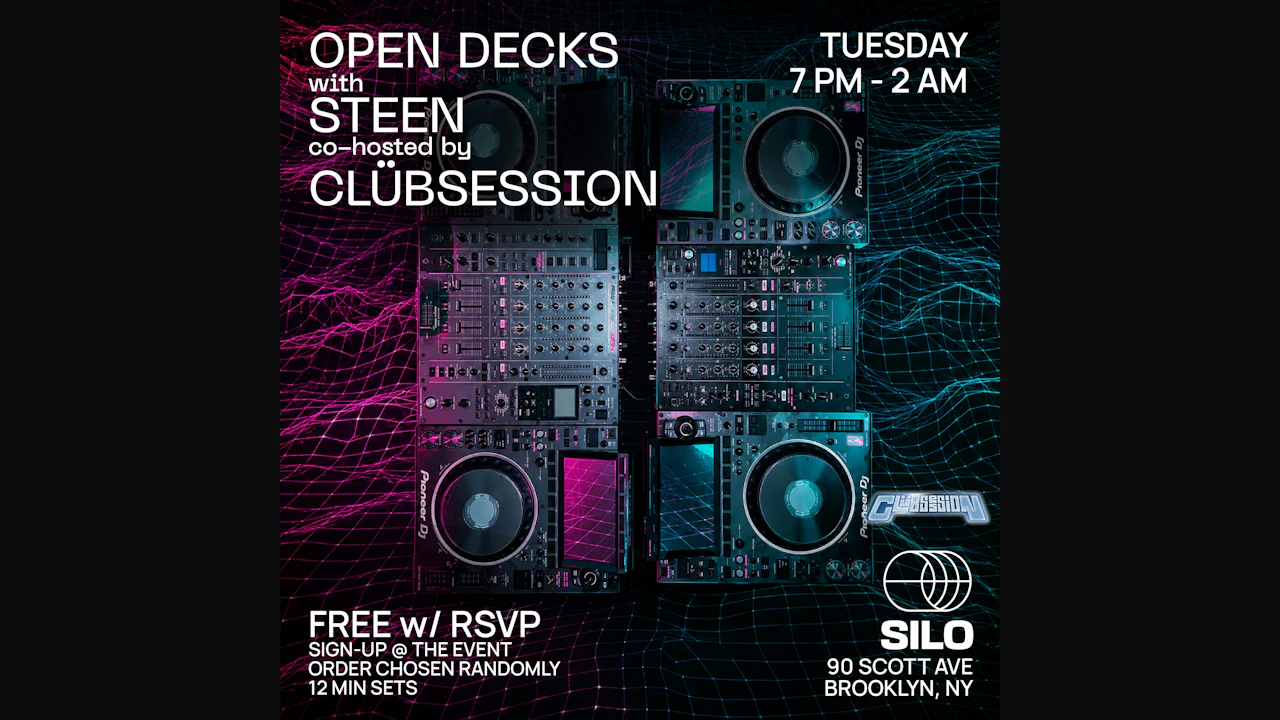 Open Decks w/ Steen & Clübsession