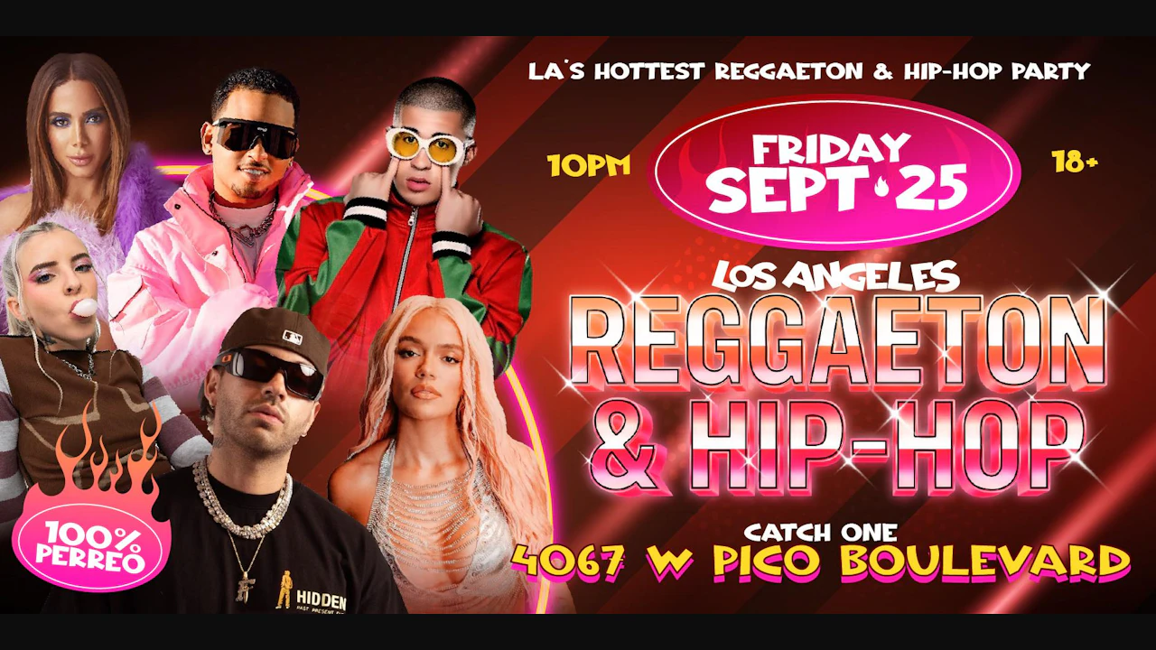 Reggaeton & Hip-hop Party @ Catch One Los Angeles