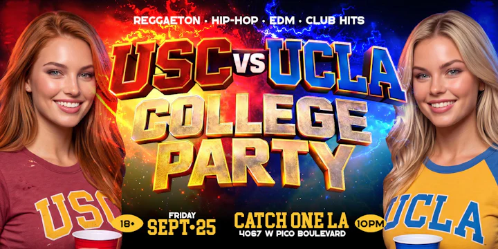 Usc Vs Ucla College Party @ Catch One Los Angeles