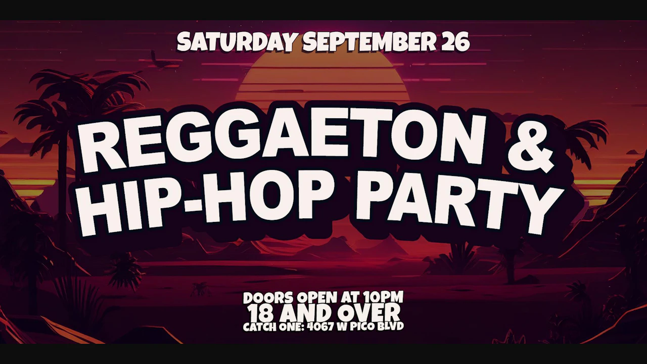 Reggaeton & Hip-hop Party @ Catch One LA 18+