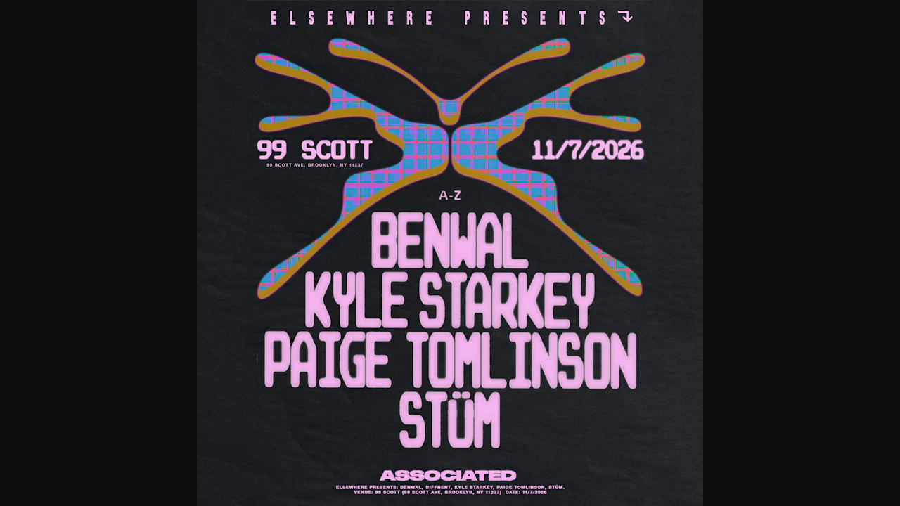 Elsewhere presents: Benwal, Kyle Starkey, Paige Tomlinson, STÜM @ 99 Scott