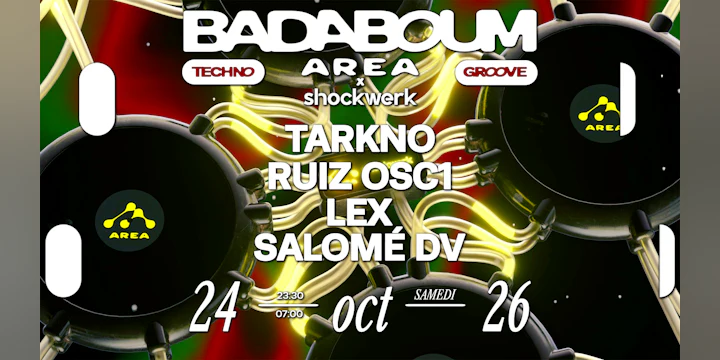 Area x Shockwerk: Tarkno, Ruiz Osc1, Lex, Salomé Dv