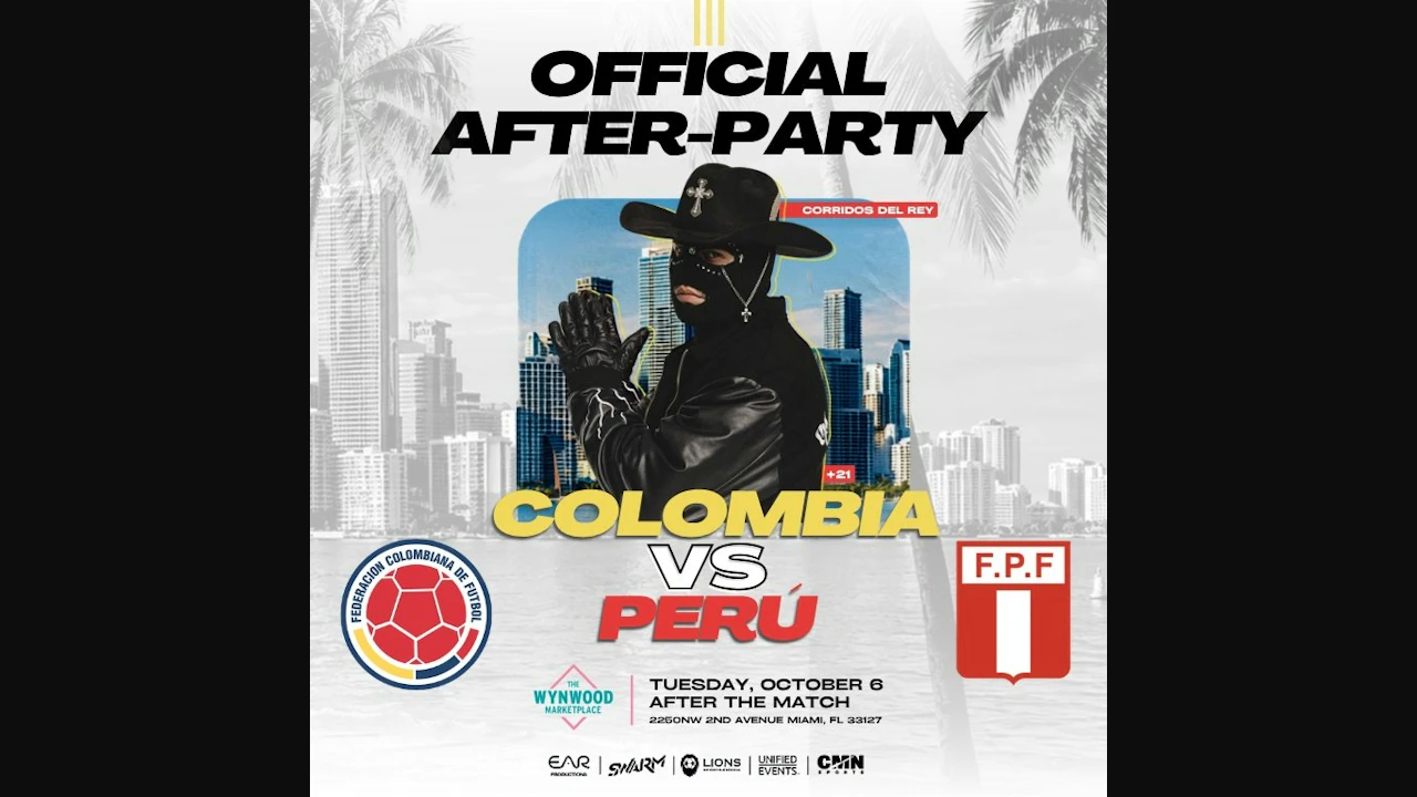 Colombia vs Perú | Official After-Party Miami