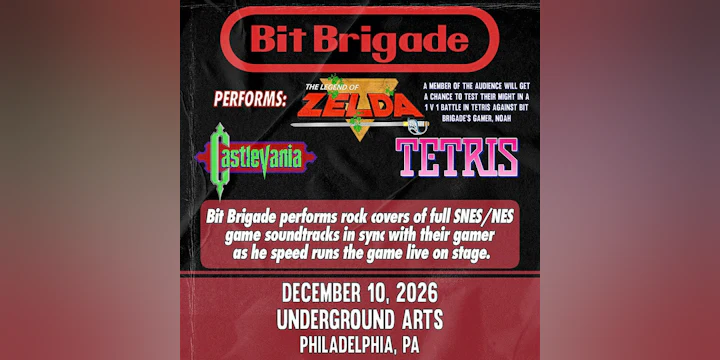 Bit Brigade Performs "The Legend of Zelda" + "Castlevania" + "Tetris" LIVE