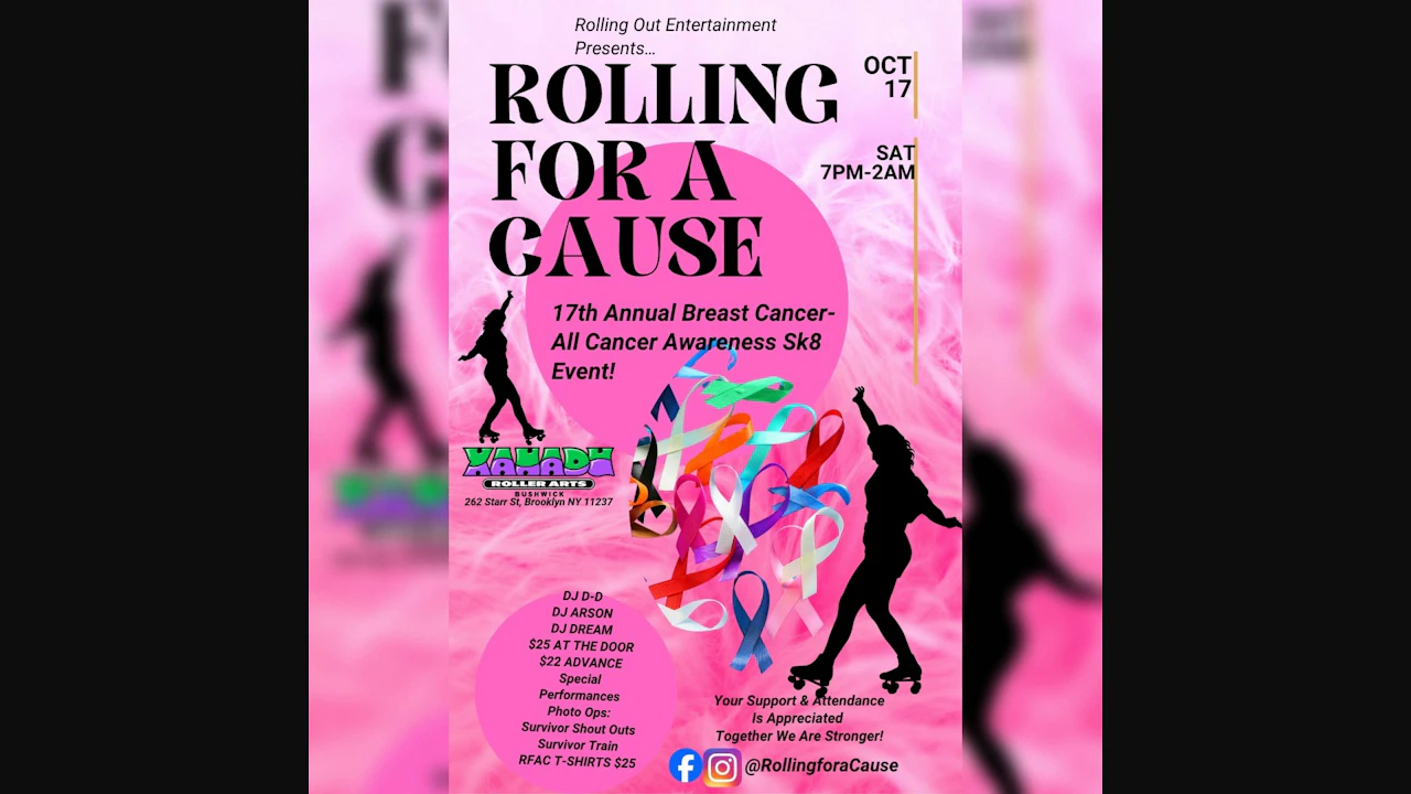 17th Annual Rolling For A Cause Breast Cancer/All Cancer Awareness (skate)