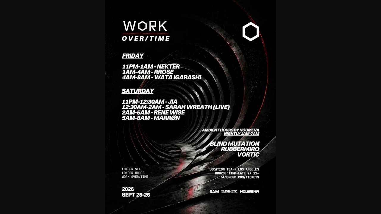 Work Over/time Day 2: Jia, Marrøn, Rene Wise, & Sarah Wreath (live)