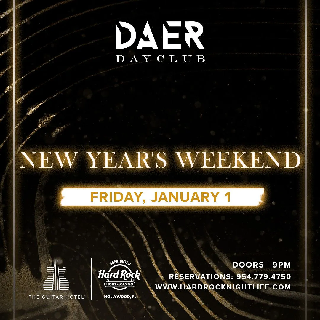 New Year's Day | DAER Dayclub