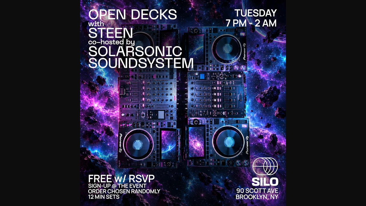Open Decks w/ Steen & Solarsonic Soundsystem