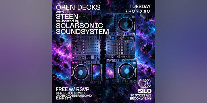 Open Decks w/ Steen & Solarsonic Soundsystem