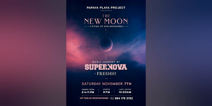 Papaya Playa Project Presents • the New Moon •