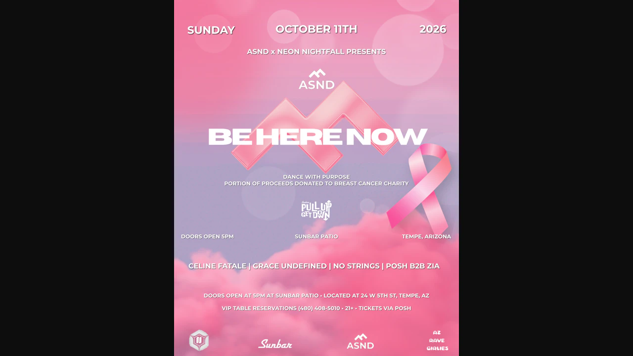 Be Here Now: Pull Up, Get Down Takeover @ Sunbar Patio (Tempe, Arizona)